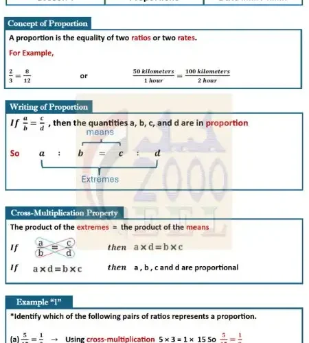 مذكرة Math للصف الاول الاعدادي ترم اول 2025 / 2024 PDF