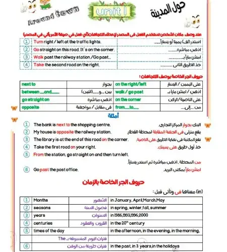 أقوى مذكرة جرامر انجليزي للصف الثالث الاعدادي الترم الاول 2025 / 2024 PDF