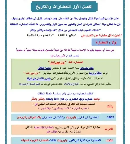 مذكرة بيرسون السلطان تاريخ اولى ثانوي ترم اول مستر خالد خميس